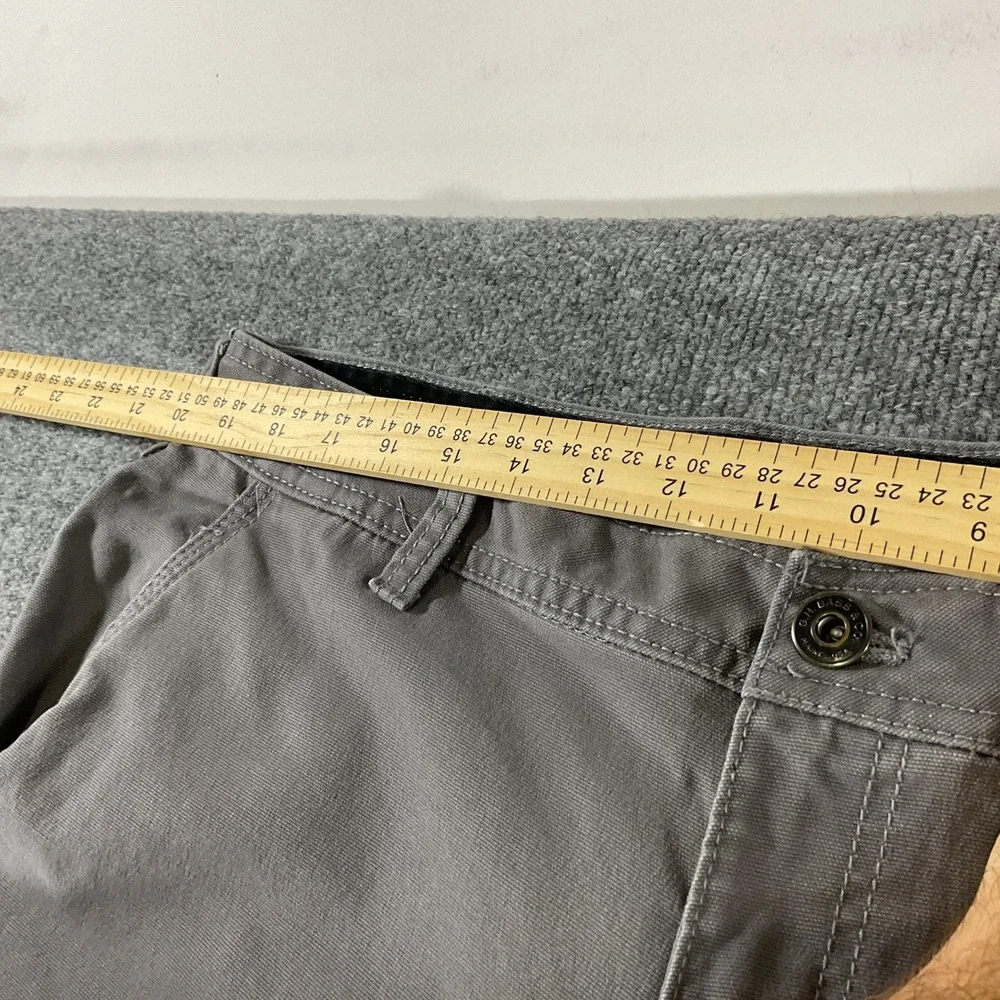 GH Bass & Co Mens 40x30 Grey Cargo Pants Straight Fit Outdoor Casual Hiking